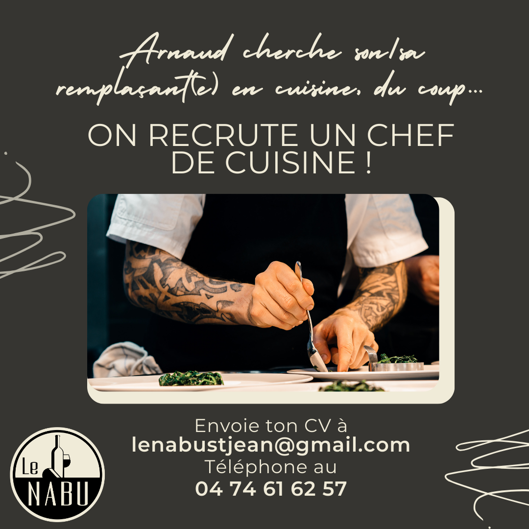 Image de l'offre d'emploi Le Nabu - Recrute un cuisinier ! 