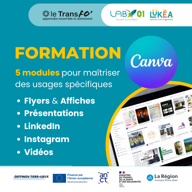 image du post 📣 Formation Canva - Nouveau parcours LAB01 ! 🎉