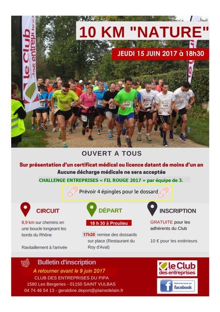 image du post 10 KM "NATURE" sur les bords du Rhône