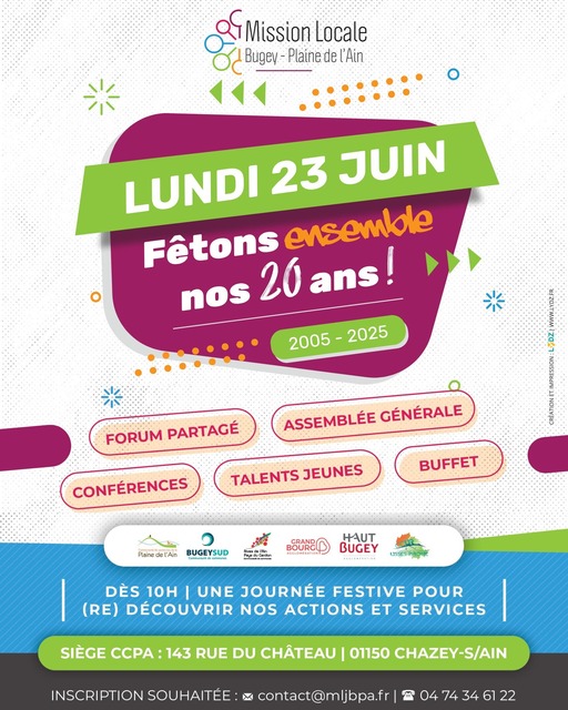 Image de l'événement Fêtons ensemble nos 20 ans