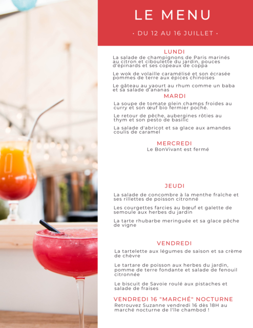 Image de l'actualité Menu de la semaine de la semaine de la semaine sur place, à emporter et en livraison
