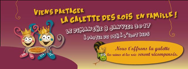Image de l'événement Viens partager la galette des rois en famille à l’Îlot Kids !