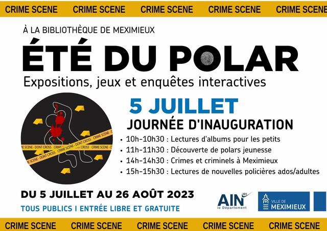 image du post Journée d'inauguration "Eté du polar" à la bibliothèque de Meximieux