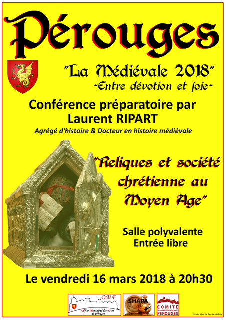 Image de l'événement Conférence sur les reliques et société chrétienne au Moyen-Age