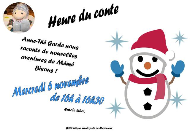 image du post Heure du conte à la Bibliothèque municipale de Meximieux