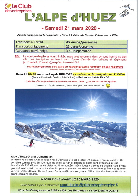 image du post SKI interentreprises à L'ALPE D'HUEZ