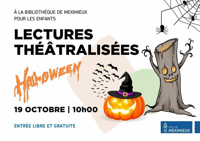 image du post Heure du conte à la bibliothèque de Meximieux : "Halloween" - Lectures théâtralisées avec Mathilde