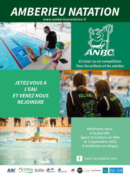 Image de l'actualité Ambérieu Natation présent à Sport en fête le 03 septembre de 10h à 16h