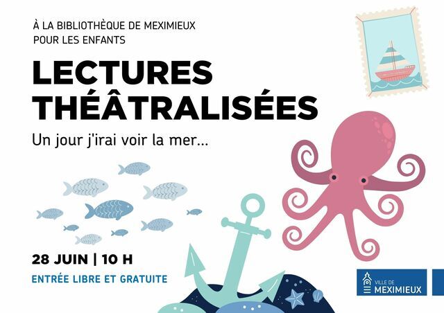 image du post Heure du conte à la bibliothèque de Meximieux : "Un jour j'irai voir la mer" - Lectures théâtralisées avec Mathilde