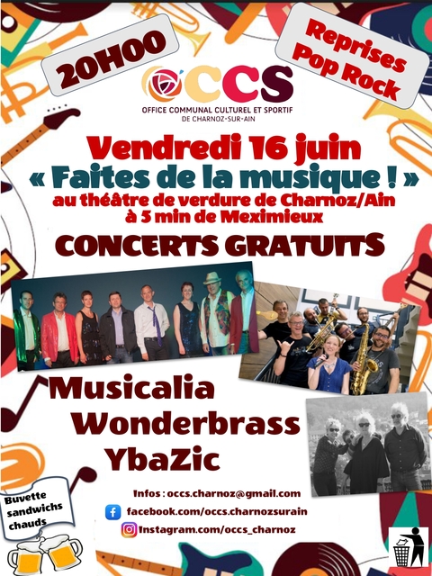 Image de l'actualité "Faites de la Musique" Concerts gratuits au théâtre de verdure de Charnoz