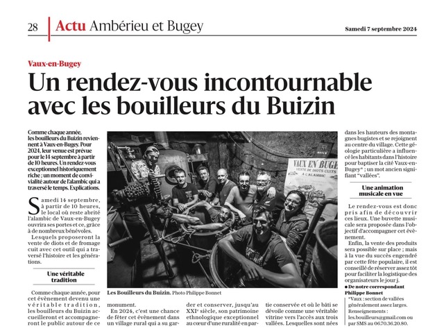 Image de l'événement vente de diots cuits à l'alambic et buvette musicale