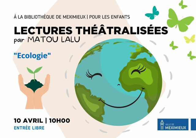 image du post Heure du conte à la bibliothèque : "Écologie" - Lectures théâtralisées par Matou Lalu mercredi 10 avril à 10h