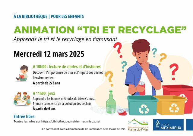 Image de l'événement Animation "Tri et recyclage"