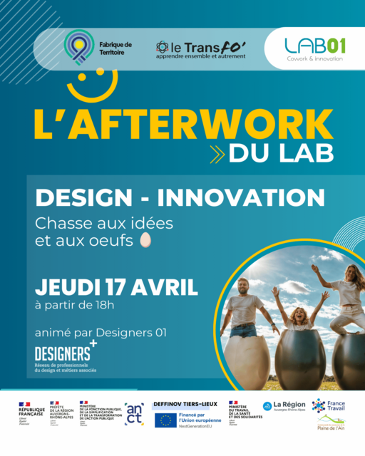 Image de l'événement Afterwork des Designers au LAB01