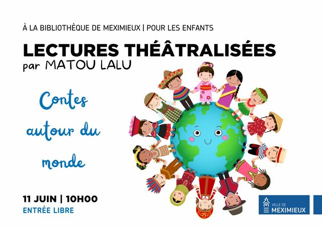 Image de l'actualité Heure du conte à la bibliothèque : "Contes autour du monde" - Lectures théâtralisées par Matou Lalu mercredi 11 juin à 10h