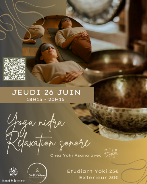 Image de l'événement  Atelier Yoga Nidra & Relaxation Sonore