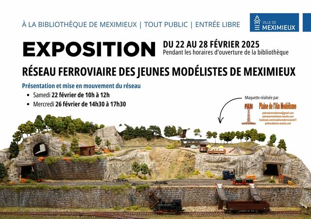 Image de l'événement Exposition du réseau ferroviaire des jeunes modélistes de Meximieux
