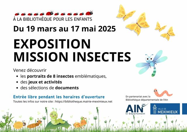Image de l'événement Exposition : Mission Insectes