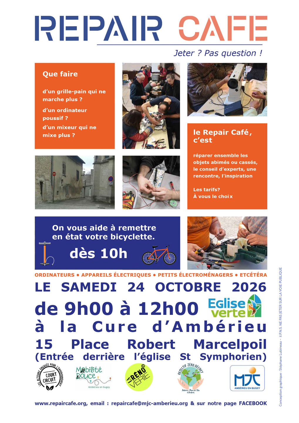 Image de l'actualité Repair café ce samedi 24/10 de 9h à 12h à la Cure