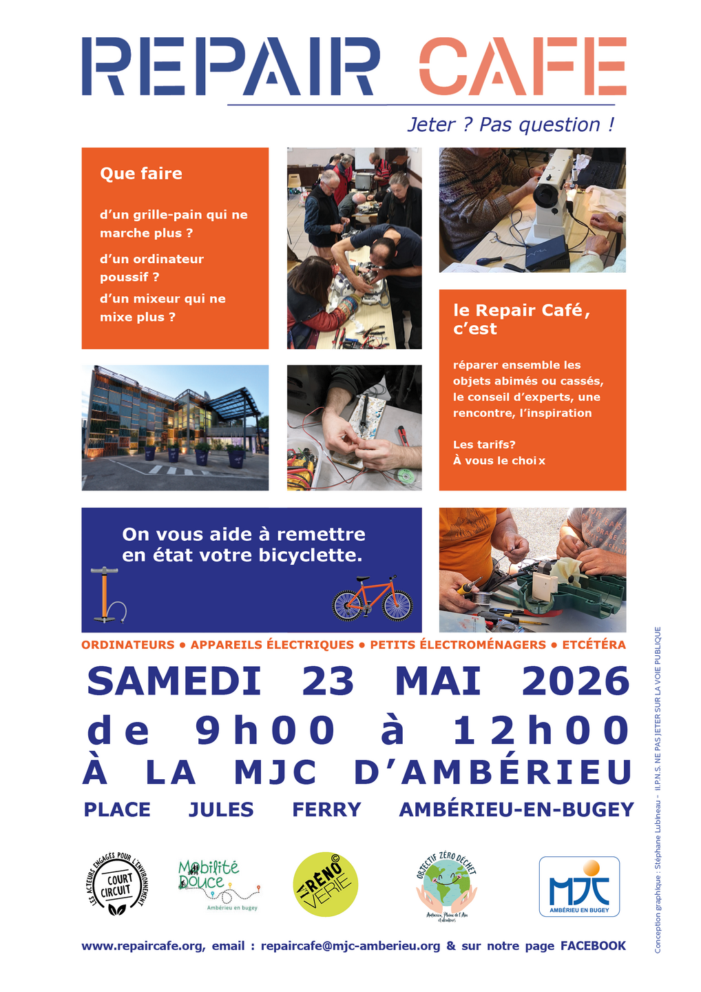 Image de l'actualité Repair café à la MJC Amberieu ce samedi 23 matin