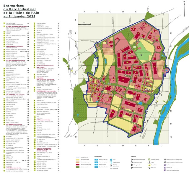 Image de l'actualité Plan du Parc Industriel de la Plaine de l'Ain