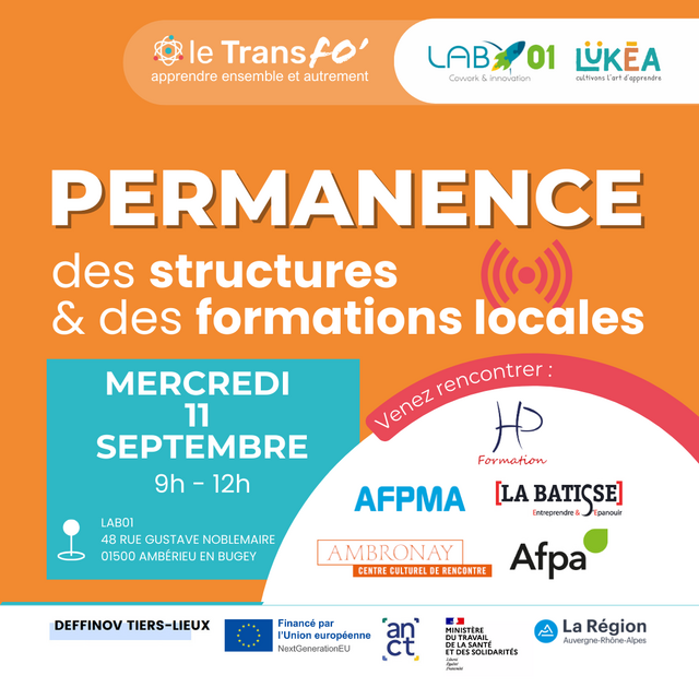 image du post Permanence des formations locales au LAB01
