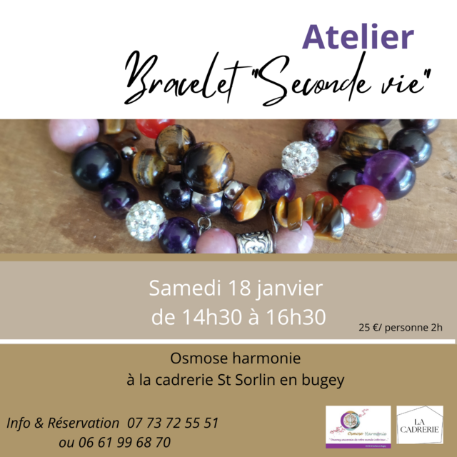 Image de l'événement ATELIER BRACELET "SECONDE VIE"