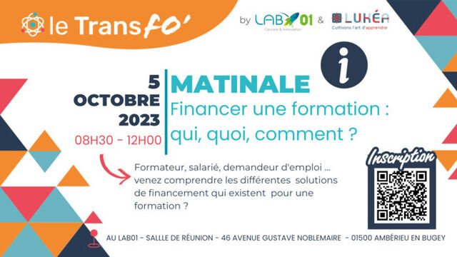 image du post Matinale au LAB01 : Financer une formation : qui, quoi, comment ? 
