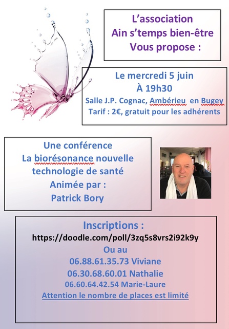 Image de l'événement Conférence sur la biorésonance 