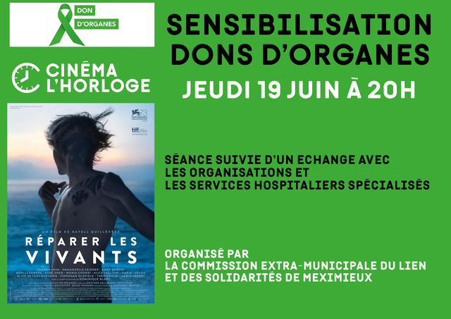 Image de l'événement Sensibilisation Dons d’oarganes – réparer les vivants