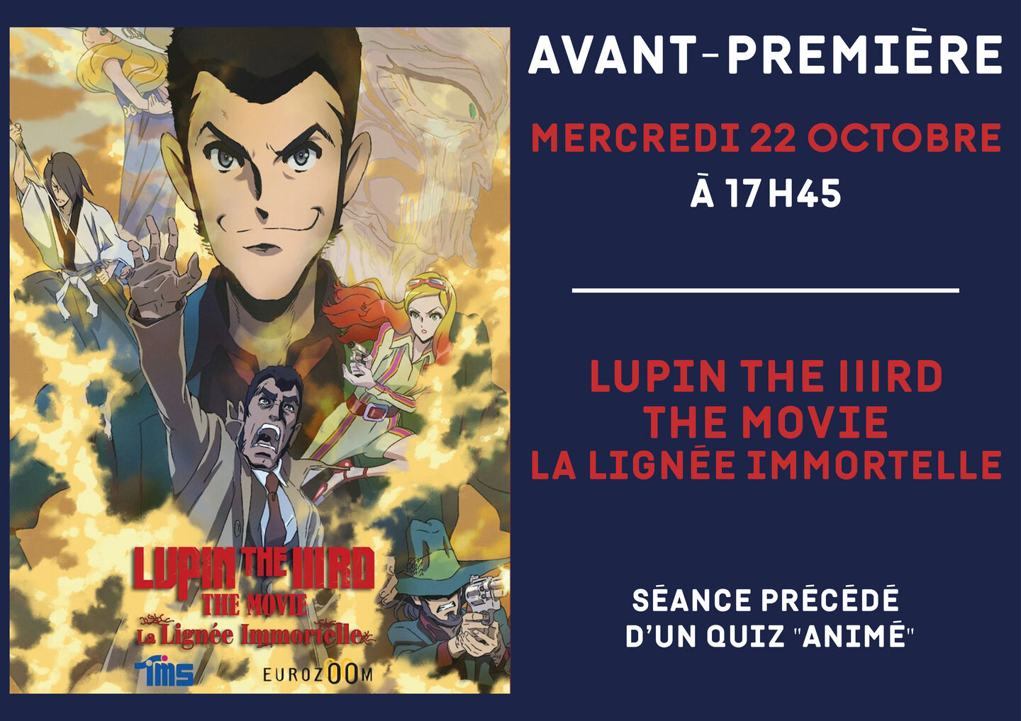 Image de l'actualité Avant-première Lupin the IIIrd : La lignée immortelle