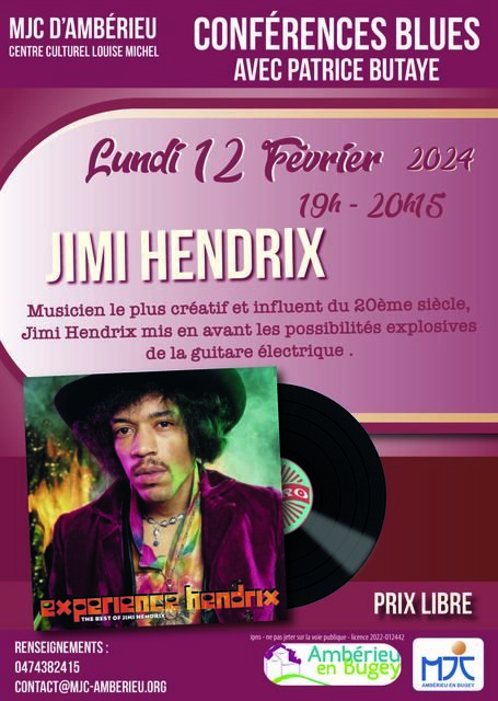 image du post Conférence Blues - Jimi Hendrix 