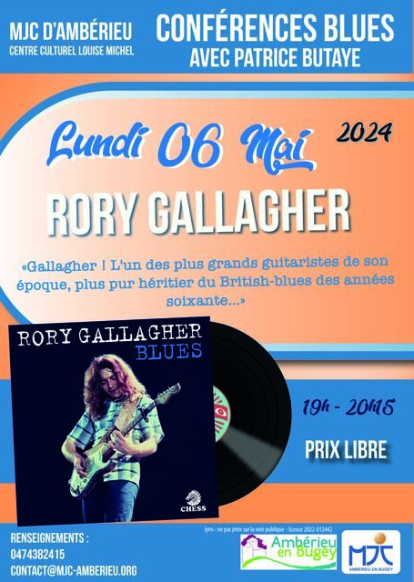 image du post Conférence Blues - Rory Gallagher 