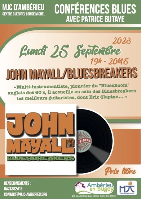 image du post Conférence Blues : JOHN MAYALL/BLUESBREAKERS 