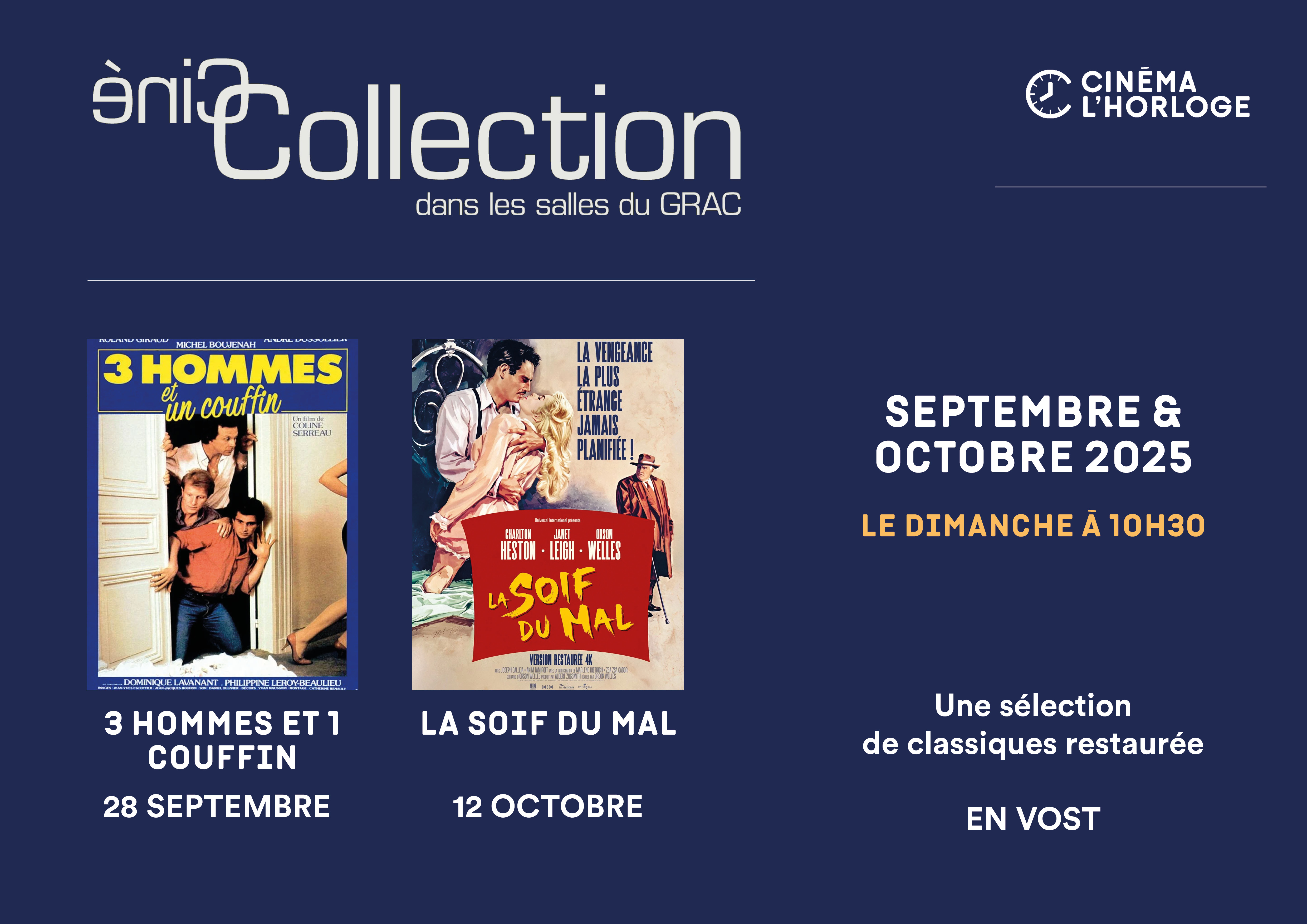 Image de l'actualité CYCLE CINÉ COLLECTION SEPTEMBRE / OCTOBRE 2025