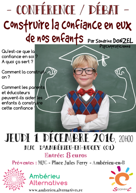 Image de l'événement Comment aider les enfants à construire leur CONFIANCE EN EUX ?