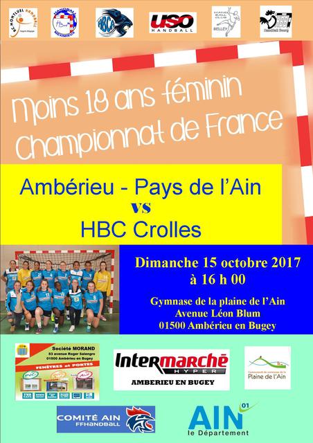 Image de l'événement HANDBALL - U18 FILLES CHAMPIONNAT DE FRANCE