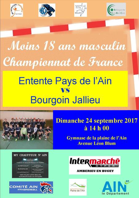 Image de l'événement HANDBALL - U18 GARCONS CHAMPIONNAT DE FRANCE