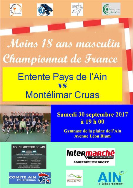 Image de l'événement HANDBALL - U18 GARÇONS CHAMPIONNAT DE FRANCE