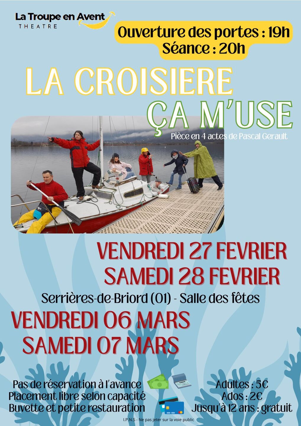 Image de l'actualité Pièce de théâtre "La croisière ça m'use"