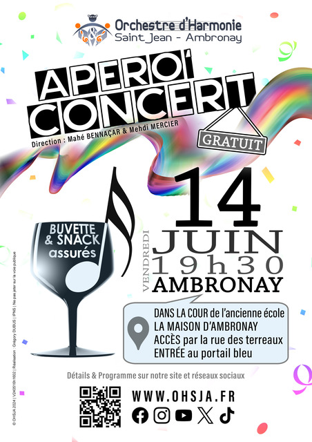 Image de l'actualité Apéro' Concert de l'OHSJA 2024 à l'ancienne école d'Ambronay
