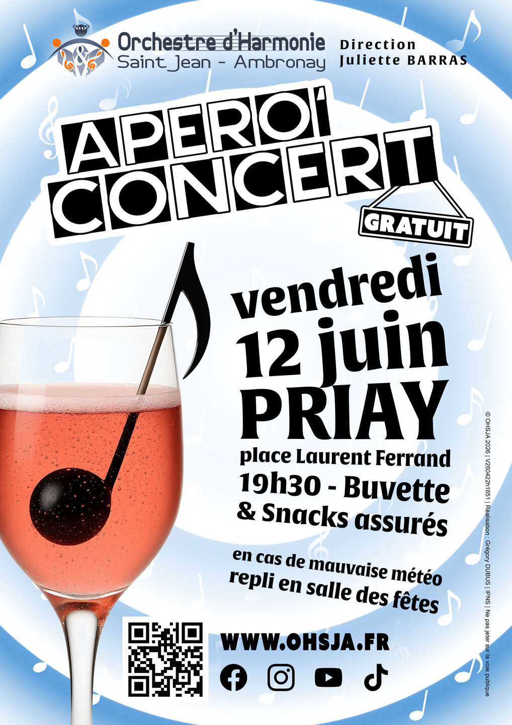 Image de l'actualité Apéro' Concert 2026 de l'OHSJA à Priay