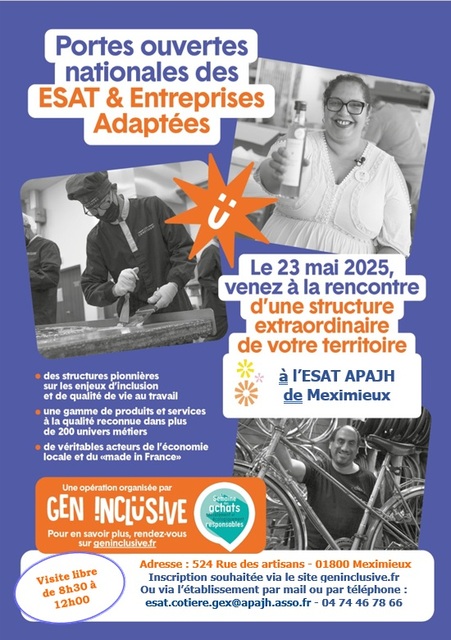 Image de l'actualité Portes Ouvertes ESAT Meximieux - Gen Inclusive