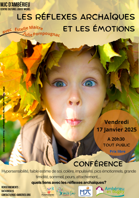 image du post Conférence : « Les réflexes archaïques et les émotions »