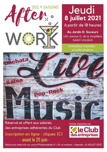 Image de l'événement AFTERWORK DE L'ETE PAR CLUB DES ENTREPRISES DU PIPA