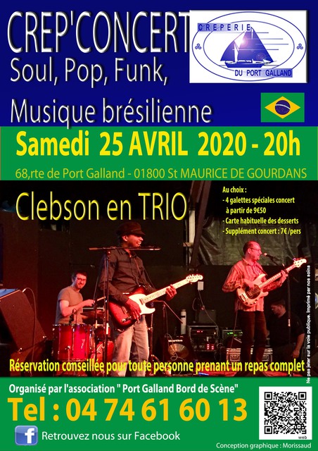 image du post Clebson en Trio - Soul pop Funk musique brésilienne