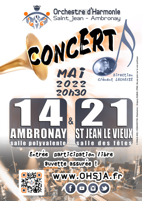 Image de l'événement Concert de printemps 2022 de l'OHSJA à Ambronay