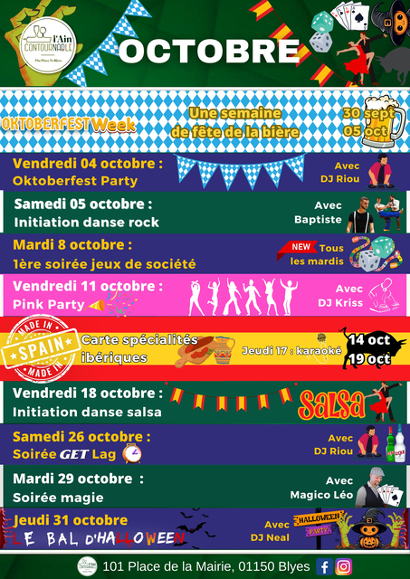 Image de l'événement programme du mois d'octobre 2024