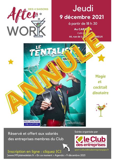 image du post ANNULE : Afterwork du Club des Entreprises du PIPA