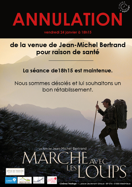 Image de l'actualité ANNULATION - Ciné Rencontre Marche avec les loups